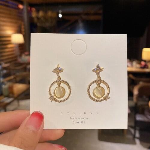 Geometric earrings female Korean style temperament earrings 2020 new fashion earrings high quality Trend Fashion Stud Earrings