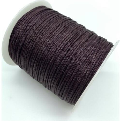 0.5mm 0.8mm 1.0mm 1.5mm Brown Nylon Cord Rope Chinese Knot Macrame Cord Rope For Jewelry Making For Shamballa Bracelet