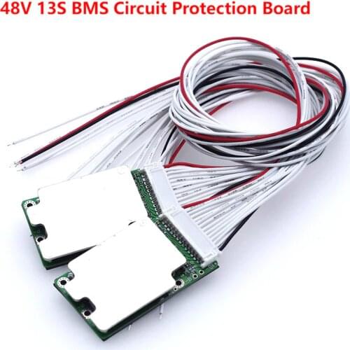 1PCS 48V 13S 20A 70A Li-ion 18650 Battery Pack BMS PCB board PCM w/ Balance Integrated Circuits Board for e-bike ebicycle