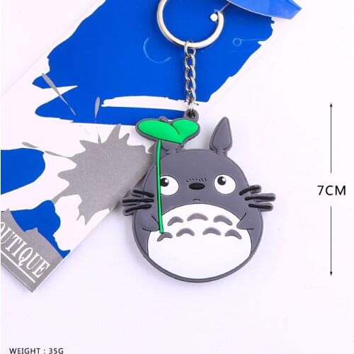 10Pcs/set Anime My Neighbor Totoro pvc figure phone strap Keychain soft plastic pendant toys gift