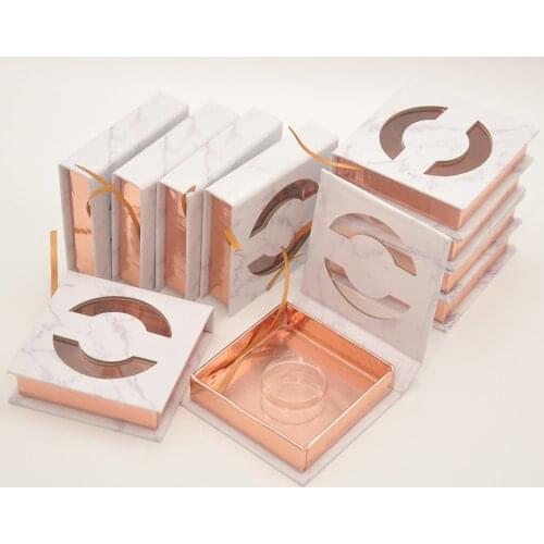 10pcs/pack Wholesale False Eyelashes Box Package Eyelash Packaging Boxes Custom Fake 25mm Mink Lashes Cases Makeup Bulk Vendors