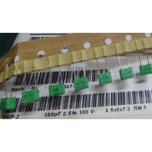 20 PCS FKP2 0.00018uF/100V 0.18nf 180pf 181