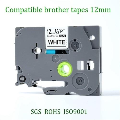 2PK TZe-S231 Compatible Strong Adhesive tze Label Tape for Brother TZe-S231 TZ-S231 TZ S231 Black on white(0.35'' 3/8" 9mm) 8m