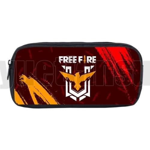 3D Print War Games Free Fire Garena Roupa Angelical Pencil Case Children Funny School Pen Bag Women Cosmetic Bag Kawaii Pen Box