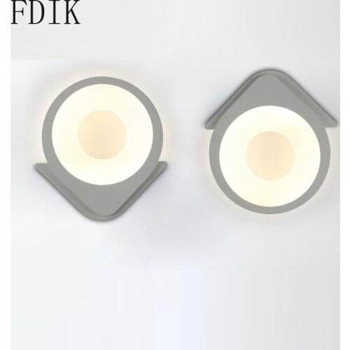Acrylic Wall Lamp Home Decor Loft Wall Sconce Decorative Wall Mirror Living Room Childrens Room Lights Led Decoration Lightings