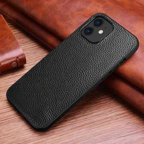 Genuine Leather Case For Iphone 12 Pro Max Case For 12 Mini Cover Anti Knock Etui Leather Coque For Iphone 12 Pro Cases Fundas