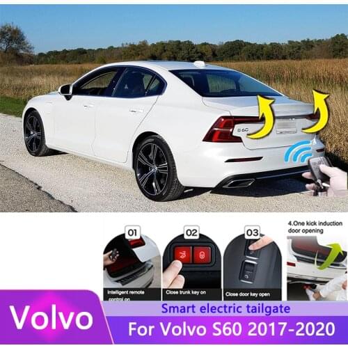 Electric Tailgate For Volvo S60 2017-2020 Power Trunk Lift Electric Hatch Tail Gate Auto Rear Door Tail Box Intelligent