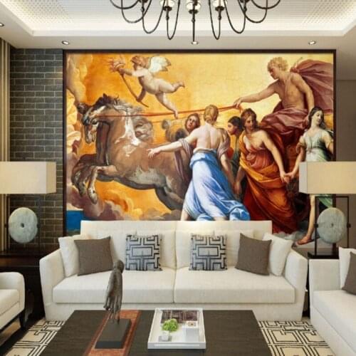 Photo wallpaper Retro nostalgic murals world famous wallpaper TV sofa background wall Living room custom mural