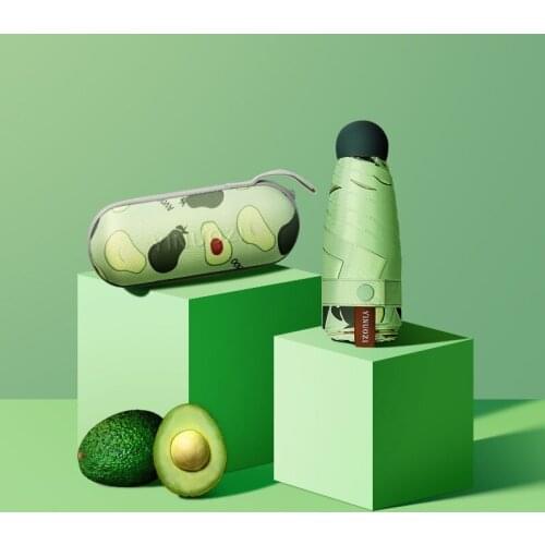 Fruit Capsule Sun Umbrella Girlfriend Sunscreen Anti Ultraviolet Sunshade Folding Sunny Umbrella Mini Lightweight Portable
