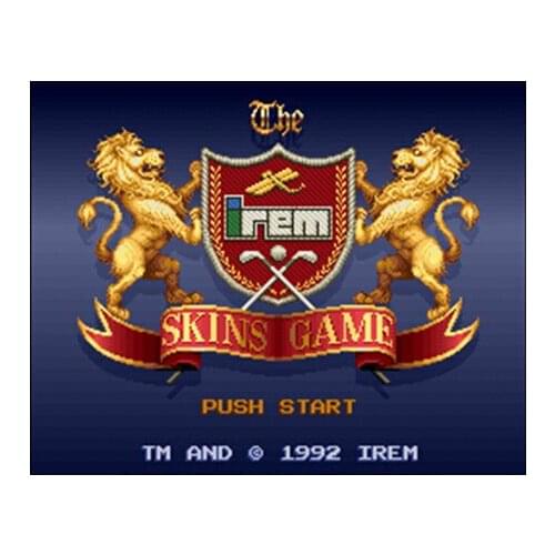 Irem Skins Game, The 16 bit Big Gray Game Card For NTSC Game Player Drop Shipping