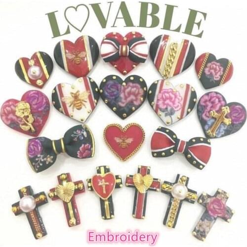 CA-151-152 PURPLE embroidery flower 3d nail art stickers decal template diy nail tool decorations