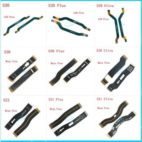 10pcs Motherboard Main Board Connector LCD Display USB Flex Cable For Samsung Galaxy Note 10 Plus S20 S21 Plus FE Ultra S10 Plus