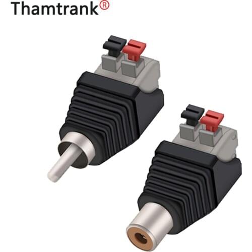 10PCS RCA Terminal Block CAT5 to Camera CCTV Video Balun Female or Male Jack AV Screw Connector