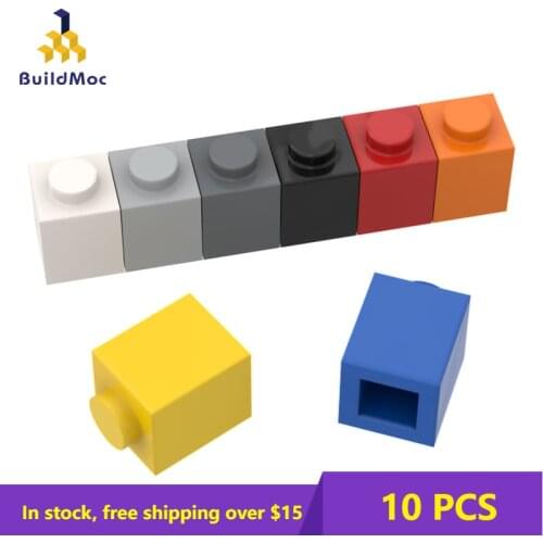 10Psc 3005 1x1 Bricks Building Blocks Thick Figures Dots Educational Creative Size Compatible Brand Plastic Toys for Children