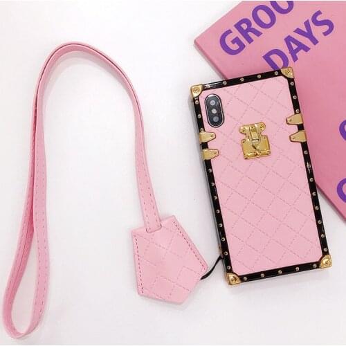 Cover For Samsung S21 FE A42 A52 A72 A32 A22 5G A02S Case Retro Square PU Leather Lattice Coque For Galaxy S21 FE A72 A52 Funda