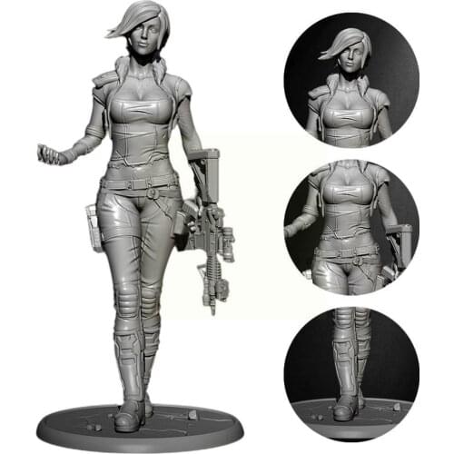 50mm 1/35 Produced by ZBBOY The Return of the Detective Figure Soldier White Resin Female Model H1S6