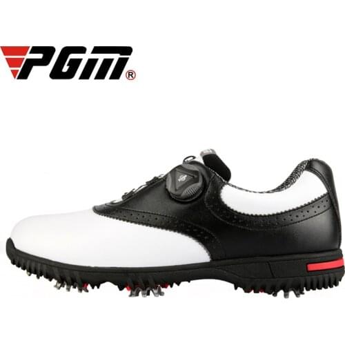 PGM mens golf shoes with rotating buckle waterproof and antiskid outdoor sports shoes casual shoes
