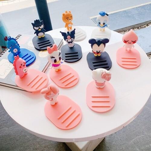 Cartoon Mobile Phone Holder Desk Stand Cute Bear Rabbit Phone Support for iPhone XiaoMi Phone Stand Tablet Desk Holder