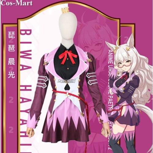 New Game Umamusume:Pretty Derby Biwa Hayahide Cosplay Costume Cute Battle Uniform Female Activity Party Role Play Clothing XS-XL