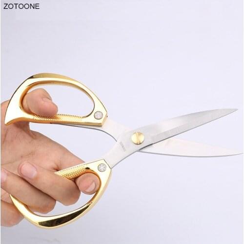 Tailor Scissors Stainless Steel Alloy Shear Multi-function Household Gift Kitchen Scissors Sewing Tool Thread Fabric Cutter G