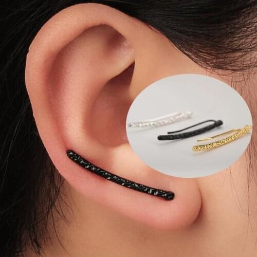 Handmade Cuff Earrings Climber Crawler Bar Pins Sweep Long Clip On Ear Oorbellen Ears Cuff For Girls Valentines Day Gifts