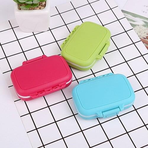 Foldable Pill Box Case Pills Organizer Case Portable 7 Days 3 Grids Travel Medical Drugs Tablet Storage Container Medicine Box