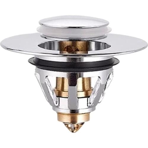 Stainless Steel Drain Strainer Hinged Filter with Spherical Core Pressure Basin Universal Edition