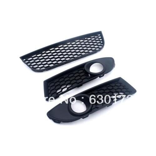 Replacement Sporty Front Lower Cooling Air Grille in Honeycomb Style Full Set For VW Volkswagen Polo 9N3
