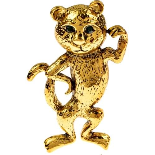 CINDY XIANG Vintage Matte Metal Lovely Cat Brooches For Women Punk Cute Animal Brooch Pins Funny Jewelry Christmas New Year Gift