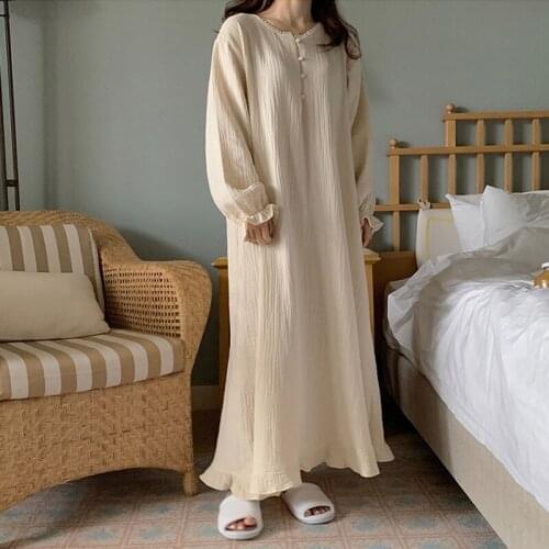 FairyNatural Solid Color Ladies Korean Ruffles Dress 2021 Spring Autumn Women Loose Simple Dresses