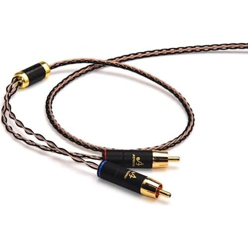 Hifi 2.5mm TRRS Balanced to 2 RCA Male Cable For Astell & Kern AK100II AK120II AK240 AK380 AK320 DP-X1