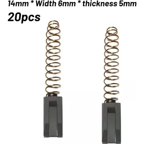 10 Pairs Carbon Brush For Motor Of Triac S /PID Hot Air Welding Gun/plastic Welding Machine Motor