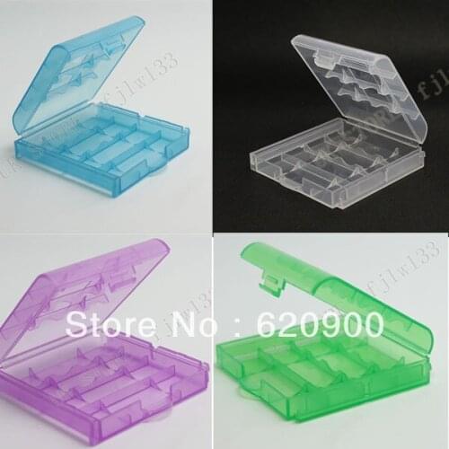 100% GUARANTEE (Free Shipping CPAM) 30PCS/LOT Hard Plastic Case Holder Storage Box for AA AAA Rechargeable Batteries H-099A