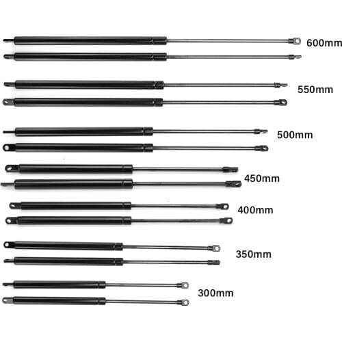 2pcs 300-600mm 300N Car Gas Struts Bonnet Hood Trunk Tailgate Shock Lift Strut Support Bar Gas Spring Bus Bed Truck Boat Window