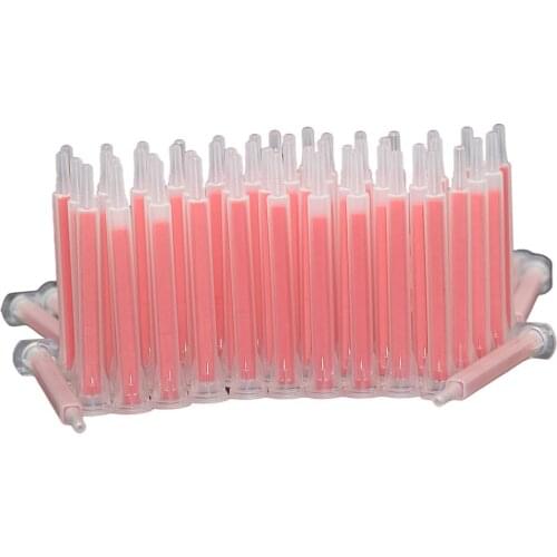 250pcs Static Mixing Nozzle AB Glue Square Mixing Mouth Tube Set 83mm Plastic Dispensing Mixer Tube for 50ml Cartridges AB Glue