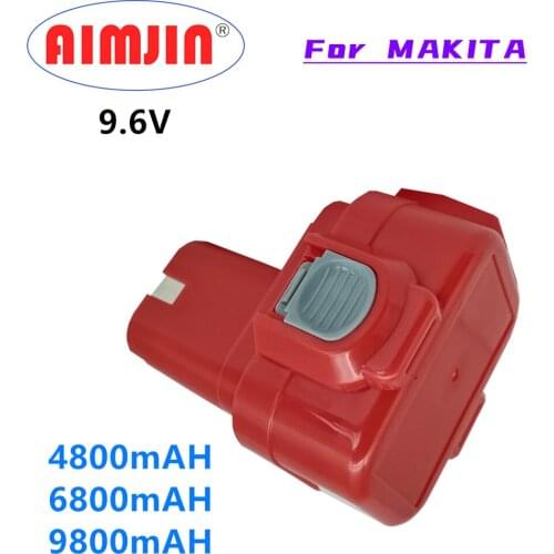 9.6V 4.8/6.8/9.8Ah Power Tools Battery for MAKITA 9120 9122 9133 9134 9135 9135A 6222D 6260D L10 193977-7 638344-4-2 9120 9122