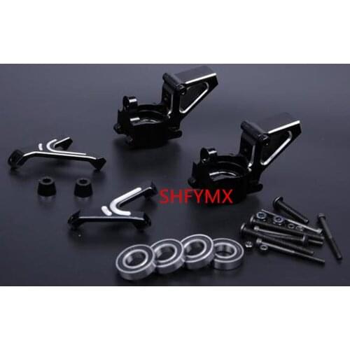 Buggy Rc Nitro Car CNC Aluminum Steering Hub Carrier Billet Set For 1/5 Remote Control Car Hpi Bajas 5B 5T SC Gasoline Accessory