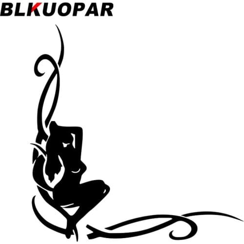 BLKUOPAR for Girl In The Corner of The Glass Car Stickers Sunscreen Scratch-Proof Decals Sunscreen Creative Windshield Decor