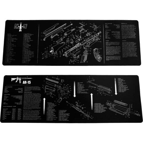 GUGULUZA Gun Cleaning Mat 3mm Padded Non-Slip Gun Mats for Handgun Shotgun Rifle Cleaning