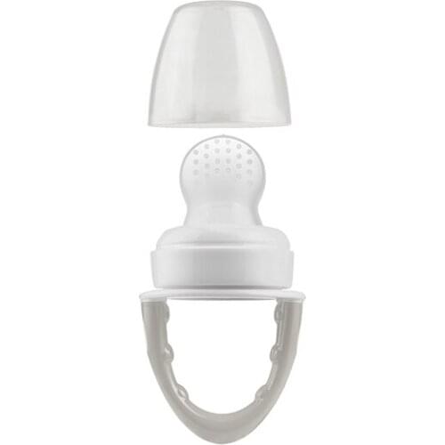 DR. BROWN´S- ALIMENTADOR ANTI-AHOGO SILICONA GRIS +4 MESES