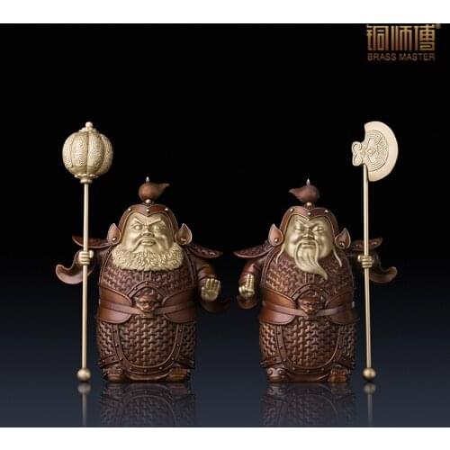 Two Immortal of Buddhist Temples In Ancient Chinese Novels Home Feng Shui Decoration Crafts 2pcs/set