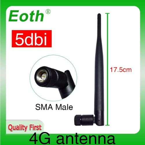 4G router Antenna SMA male Connector 5DBI Antenne 698~960MHz 1710~2690MHz antena 4g For Huawei Wireless Router modem repeater