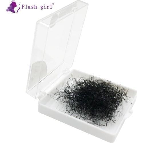 Flash girl 1000 fans eyelashes 3D15MM 1000fans short stem premade fans Russia Volume eyelashes extensions