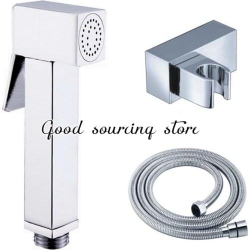 Square bidet set, include spray gun, shower hose, shower holder