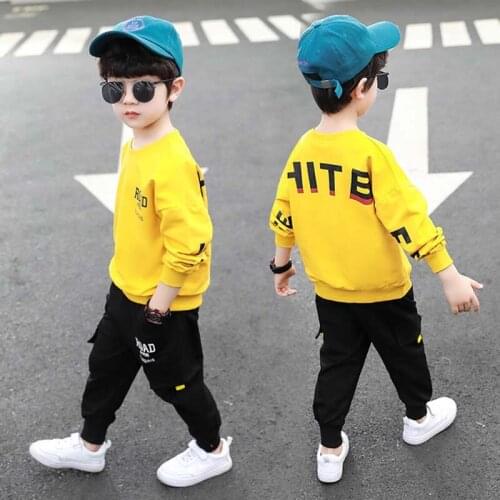 Hot!Spring autumn boy girl clothes sets cotton kids Hoodie+Haren pants 2 piece toddler sports clothes Children clothing