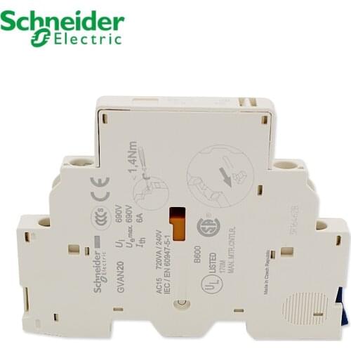 Schneider Instantaneous auxiliary Contact blocks for GV2 circuit breaker GVAN11 GVAN20