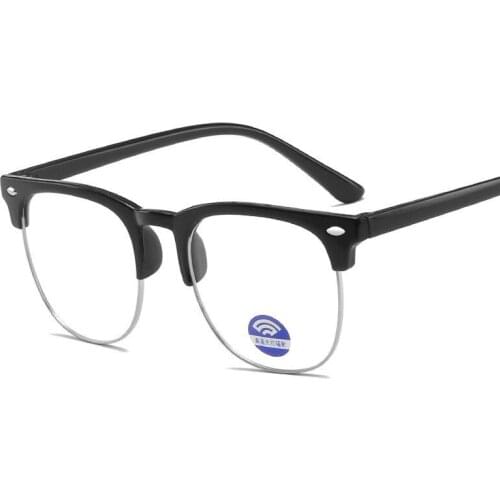 2020 New Kids Light Blue Proof EyeGlasses Retro Round Frame Childrens Eye Glasses Jelly Small And Medium Flat Mirror Glasses Fr