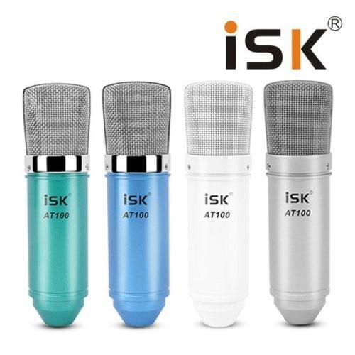 Original ISK AT100 Condenser Recording Cardioid Microphone Studio Performance Mic for computer with shock mount and cable