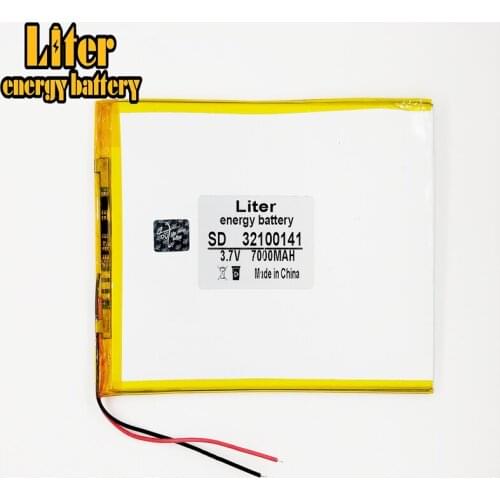 3.7V 7000mAH 32100141 polymer lithium ion battery Li-ion battery for tablet pc 9.7 inch