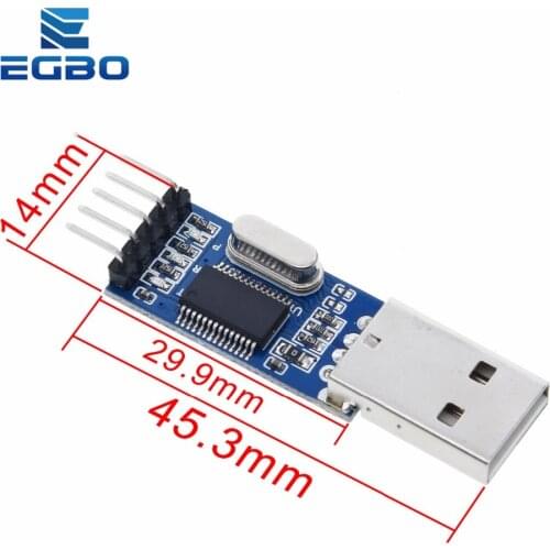 1PCS EGBO USB to TTL/USB-TTL/STC microcontroller programmer PL2303 in nine upgrades plate with a transparent cover